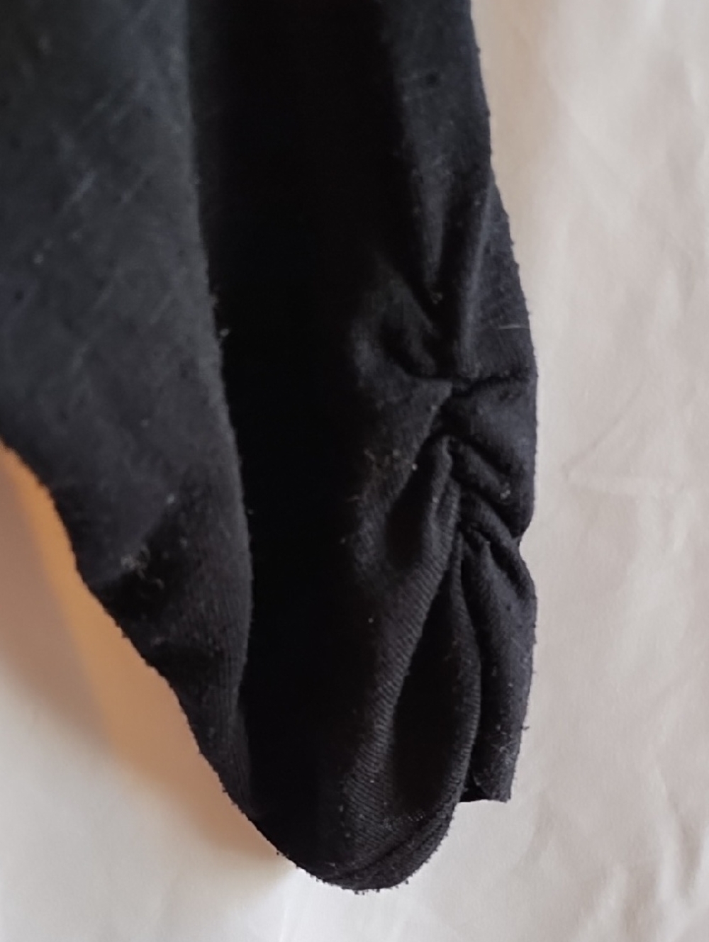 new directions Black Top with White Lace Trim - Picture 2 of 6
